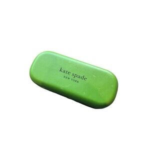 Kate Spade New York Hinged Hard Case for Glasses Green/Black